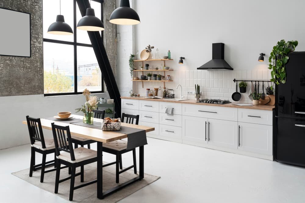 Intérieur moderne de cuisine